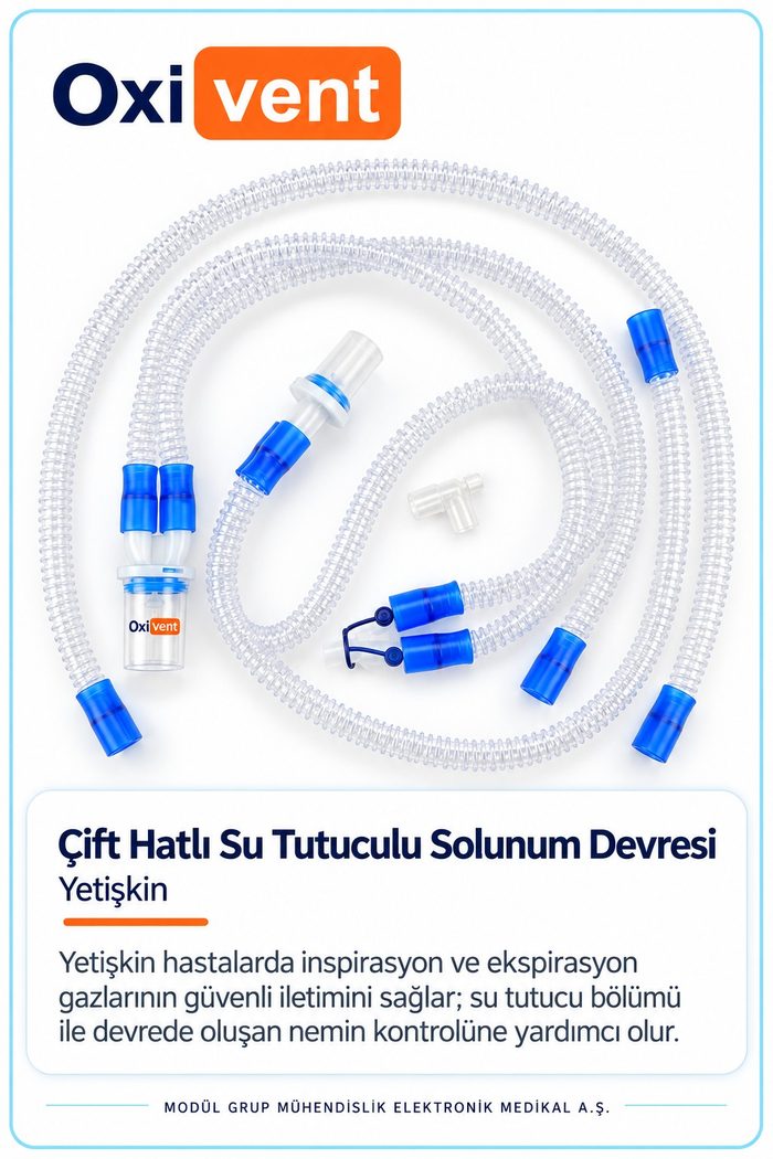 Çift Hatlı Su Tutuculu Solunum Devresi