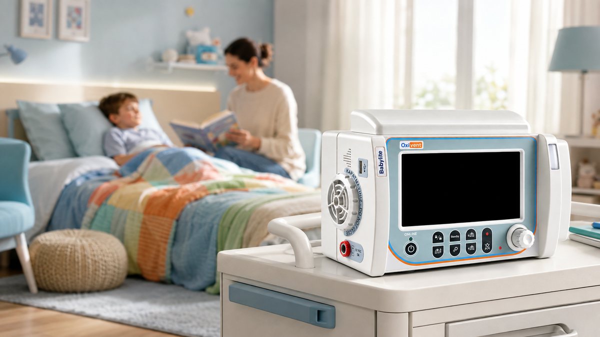 Evde pediatrik bakımda Oxivent BabyLite
